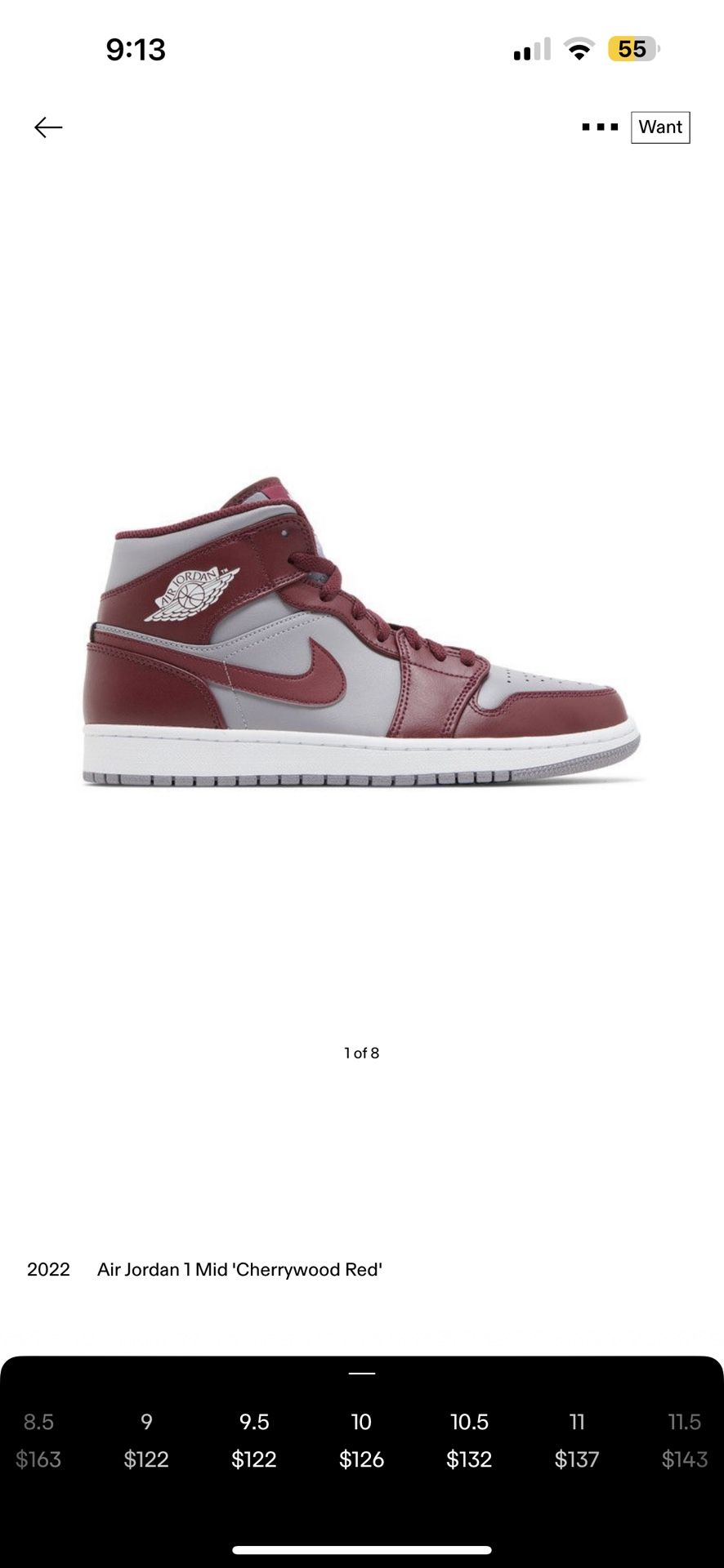 Jordan 1 Cherrywood