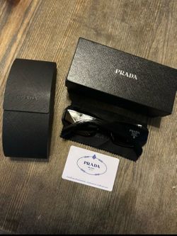 Black Prada Sunglasses with Case and Box