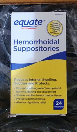 Hemorrhoid Suppositories for Itching and Discomfort Relief - 24 Count