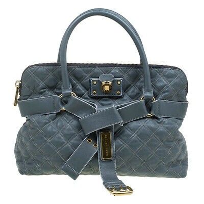 Marc Jacobs Grey Quilted Leather Bruna Belted Tote