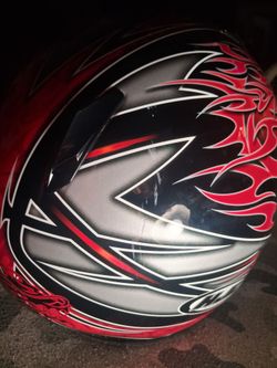 HJC motorcycle helmet red dragon
