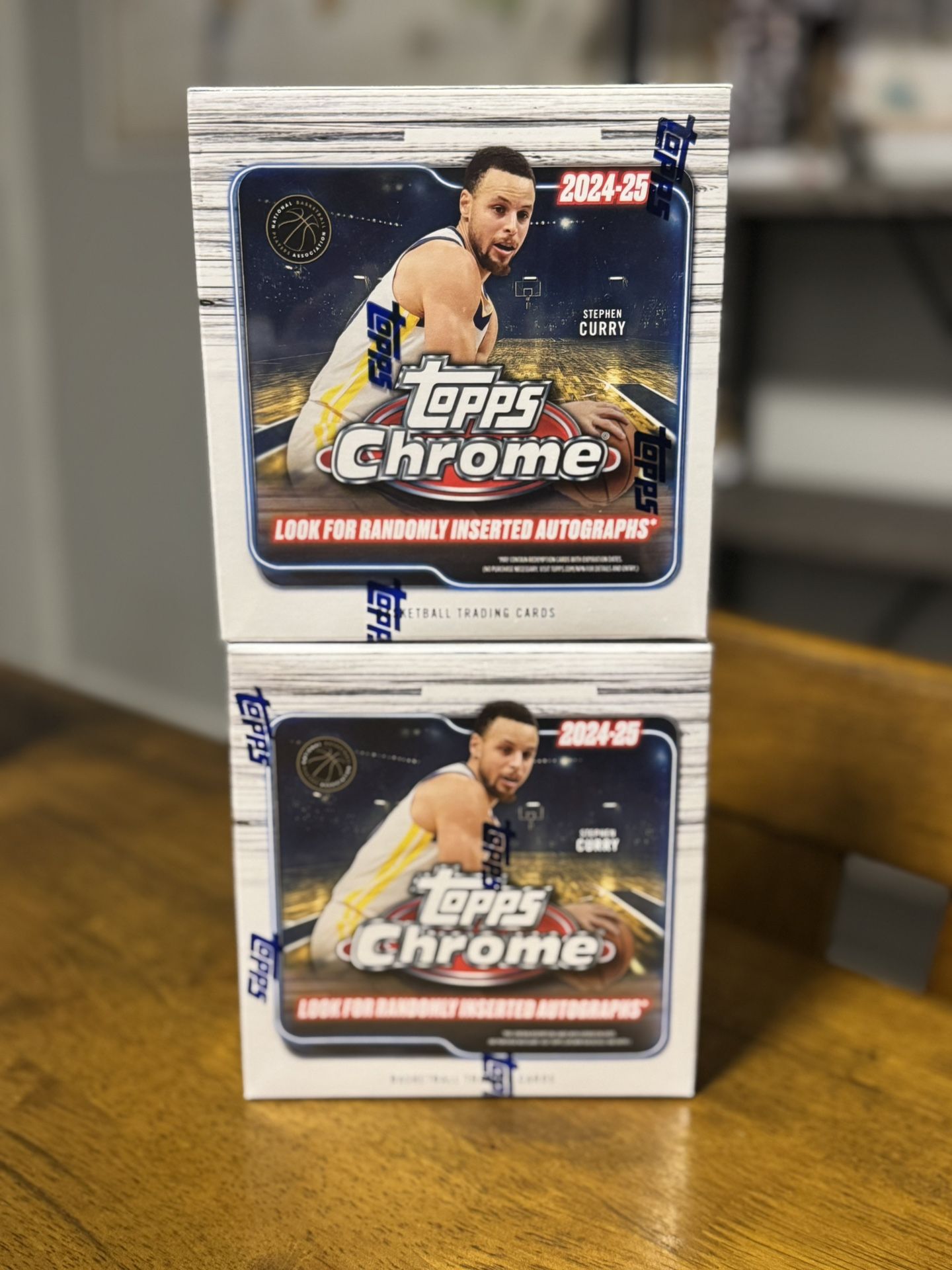 2024-25 Topps Chrome NBA Basketball Trading Card Mega Box New Factory Sealed Lot Of 2