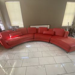 Real Italian Leather Couch 