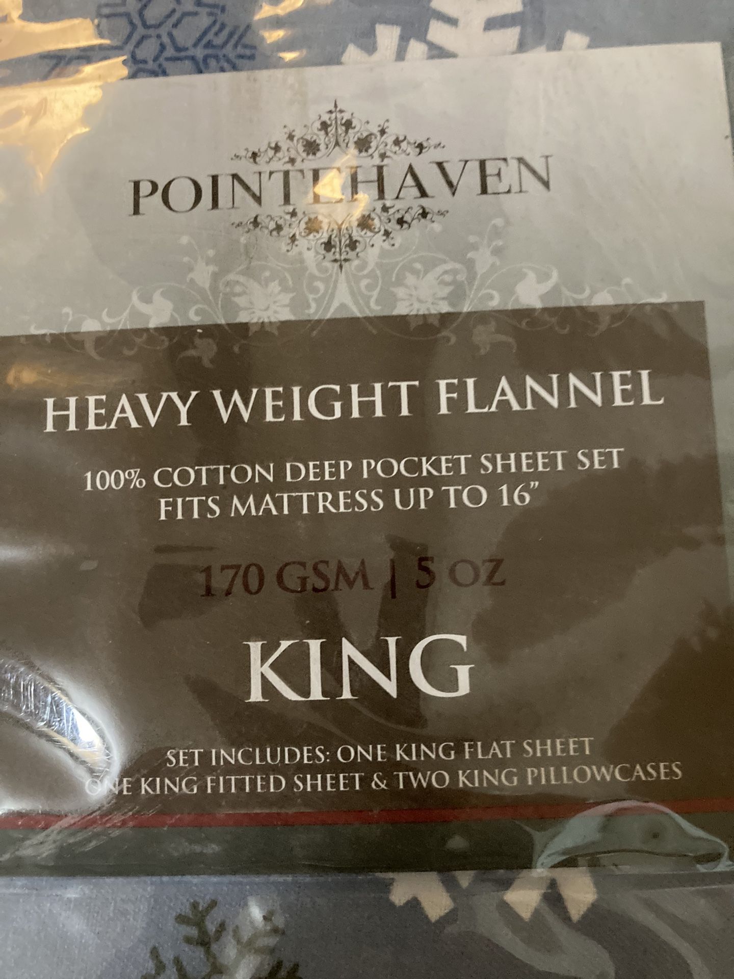 Flannel King Sheet Set for Sale in Shelby, NC OfferUp