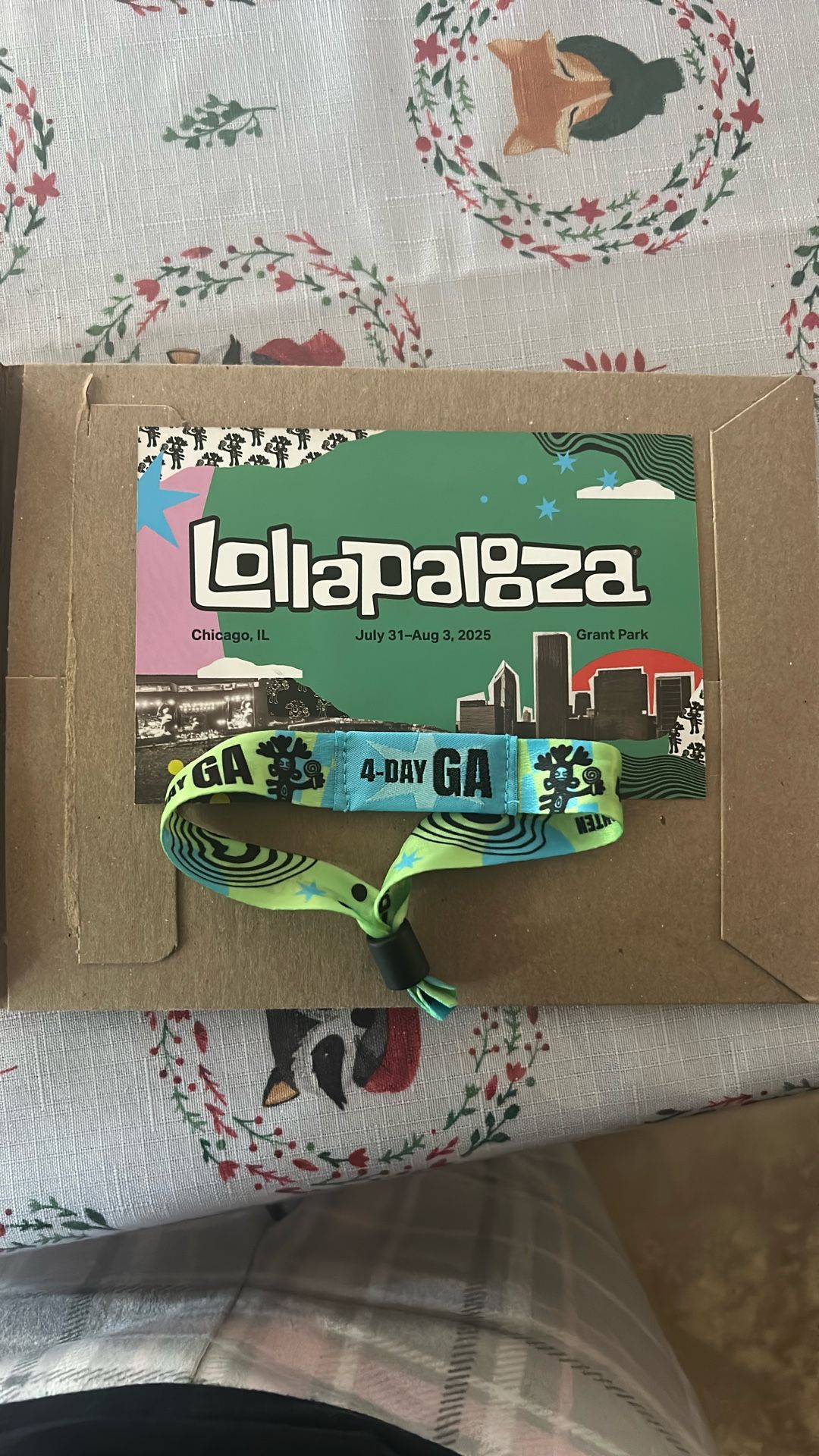 4 DAY LOLLAPALOOZA WRISTBAND