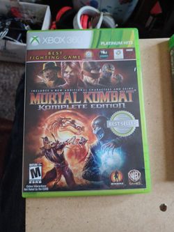 This Is For An Xbox 360 Mortal Kombat
