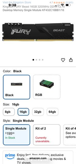 Kingston Fury 16GB