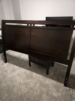 Free King Sized Bed Frame and Nightstand