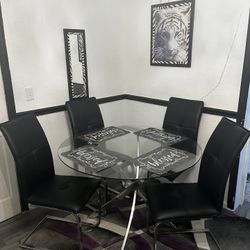 Beautiful Glass Table Set