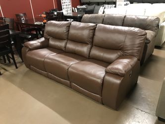 100% leather recliner sofa