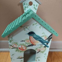Bird House  H 14"1/2, W 9"1/4, D 4"1/2( Never Used)