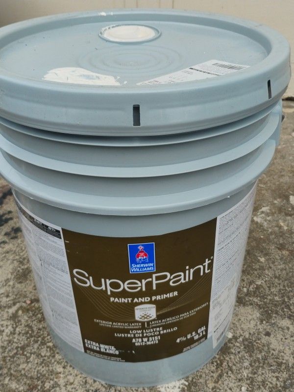 5 Gallons Exterior Low Lustre Superpaint SHOJI WHITE PAINT