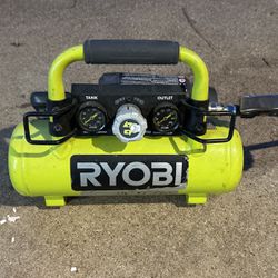 Ryobi 18v Air Compressor  Works Great 