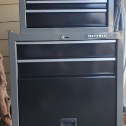Craftsman S1000 Tool Chest Combo (Gray) – 5 Drawer + Cabinet Storage