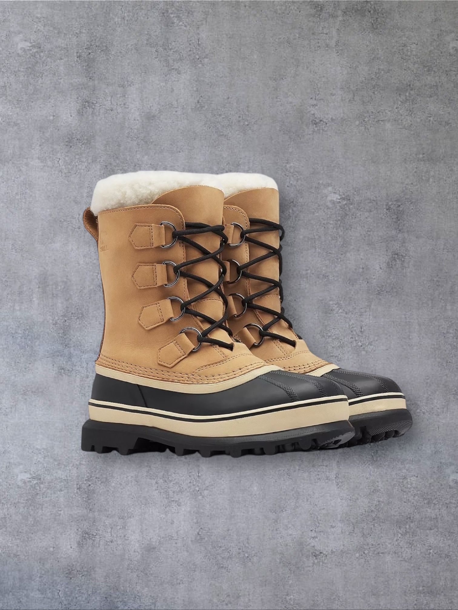 Sorel Caribou Waterproof Nubuck Leather NL 1005-280 Winter Snow Boots Wmns Sz 9