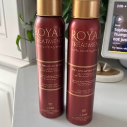 2 Bottles Royal Treatment, White Truffle And Pearl Dry Shampoo Spray By Chi. NEW