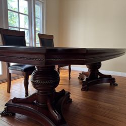 Large Solid Wood Dining Table