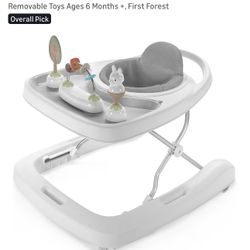 $75 Brand New Ingenuity Step & Sprout 3-in-1 Foldable Baby Activity Walker with Removable Toys Ages 6 Months +, First Forest