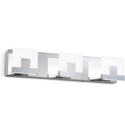 LED Vanity Light Modern 20in 3 Light 24W Bathroom Vanity Lights Acrylic Stainless Steel Chrom