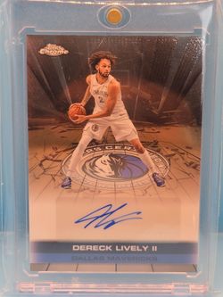 Topps Chrome 2025-26 Dereck Lively II Autograph Issue Auto Mavericks #TAU-DL