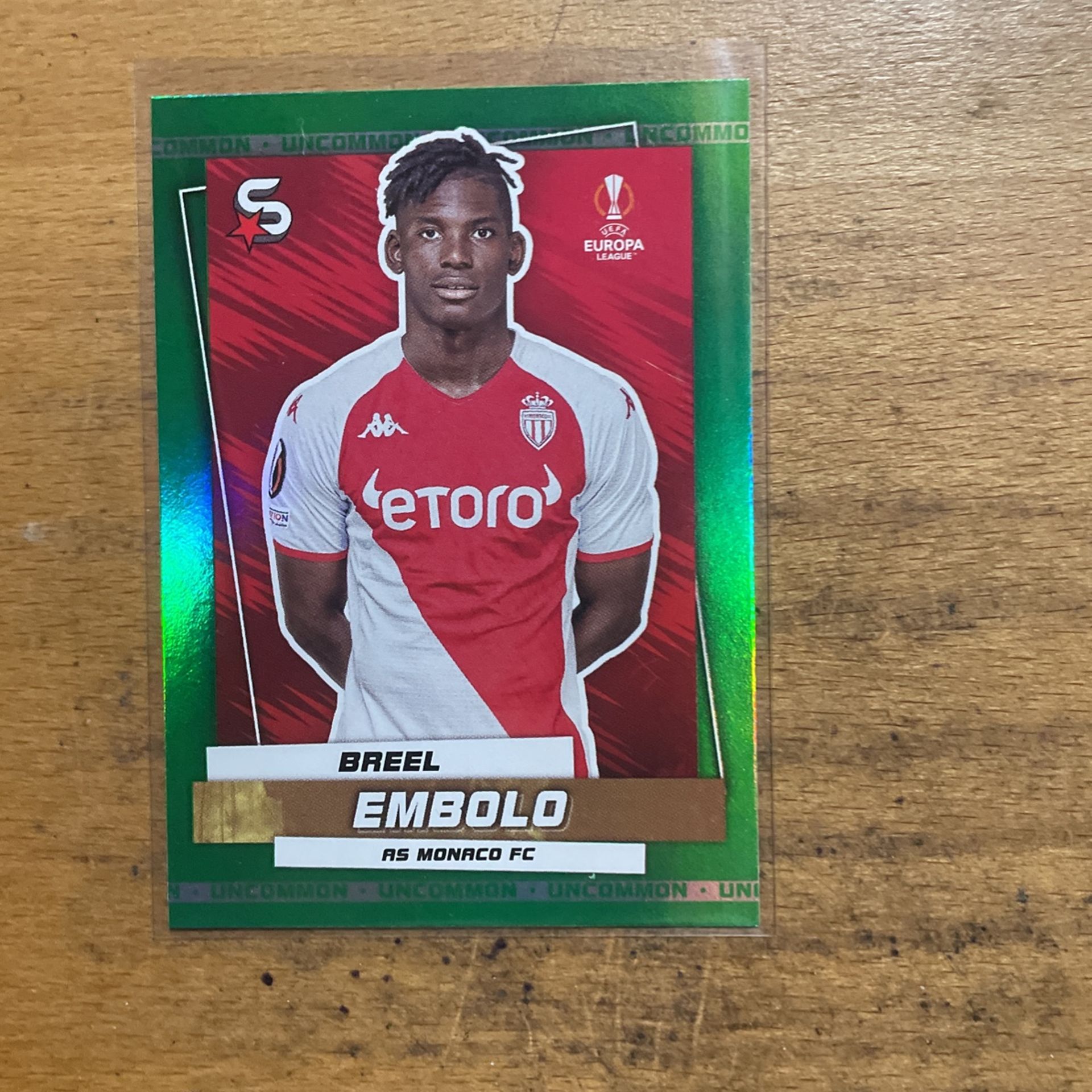 2023 SUPER STARS BREEL EMBOLO GREEN FOIL CARD