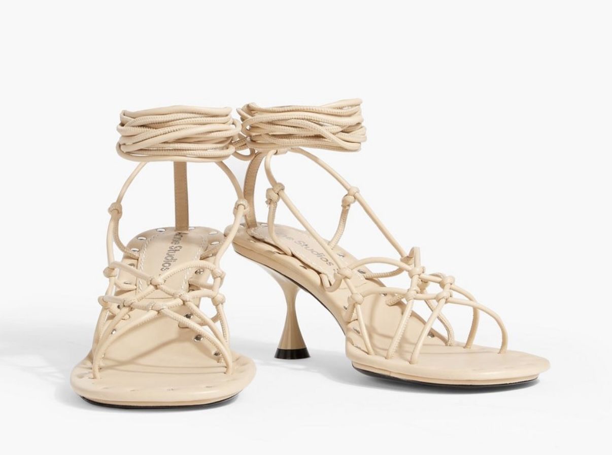 ACNE STUDIOS Knotted leather sandals