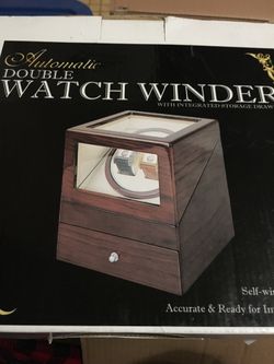 Automatic double watch winder box