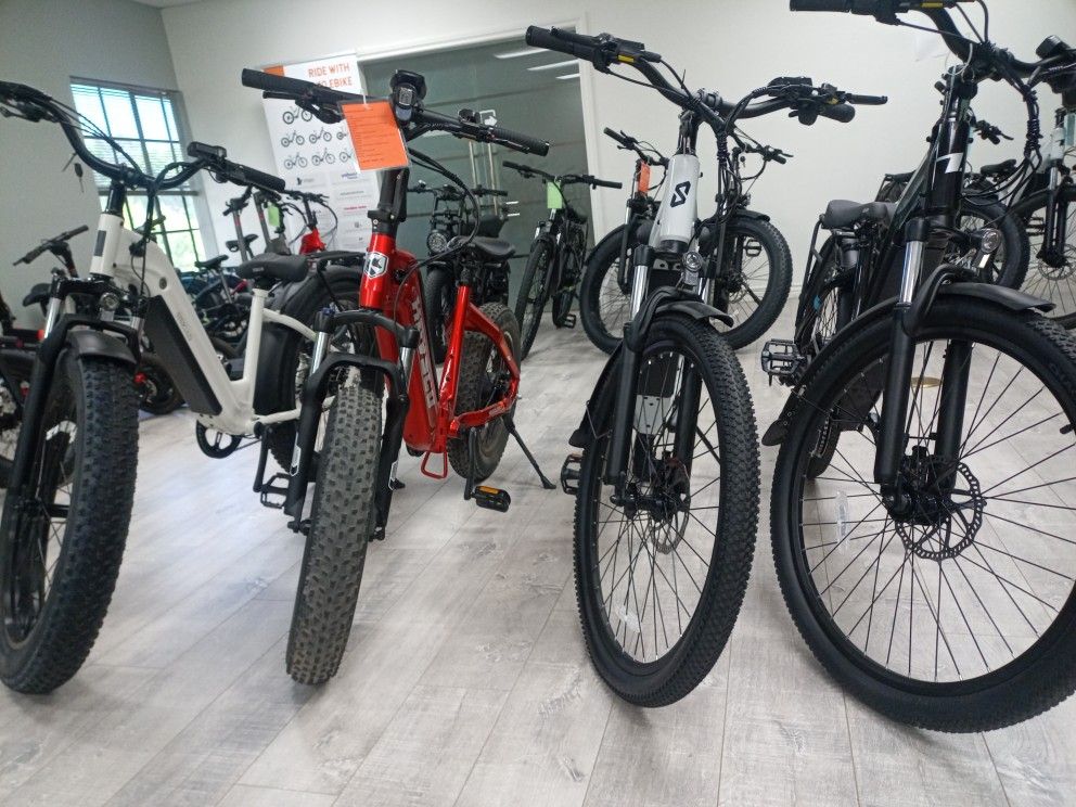 Step Thru Electric Bikes – Fat and Slim Tire Options, Ready to Ride!