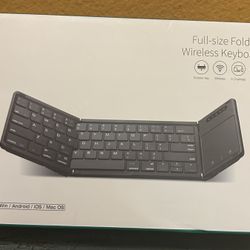 New Full Size Folding Wireless Keyboard 