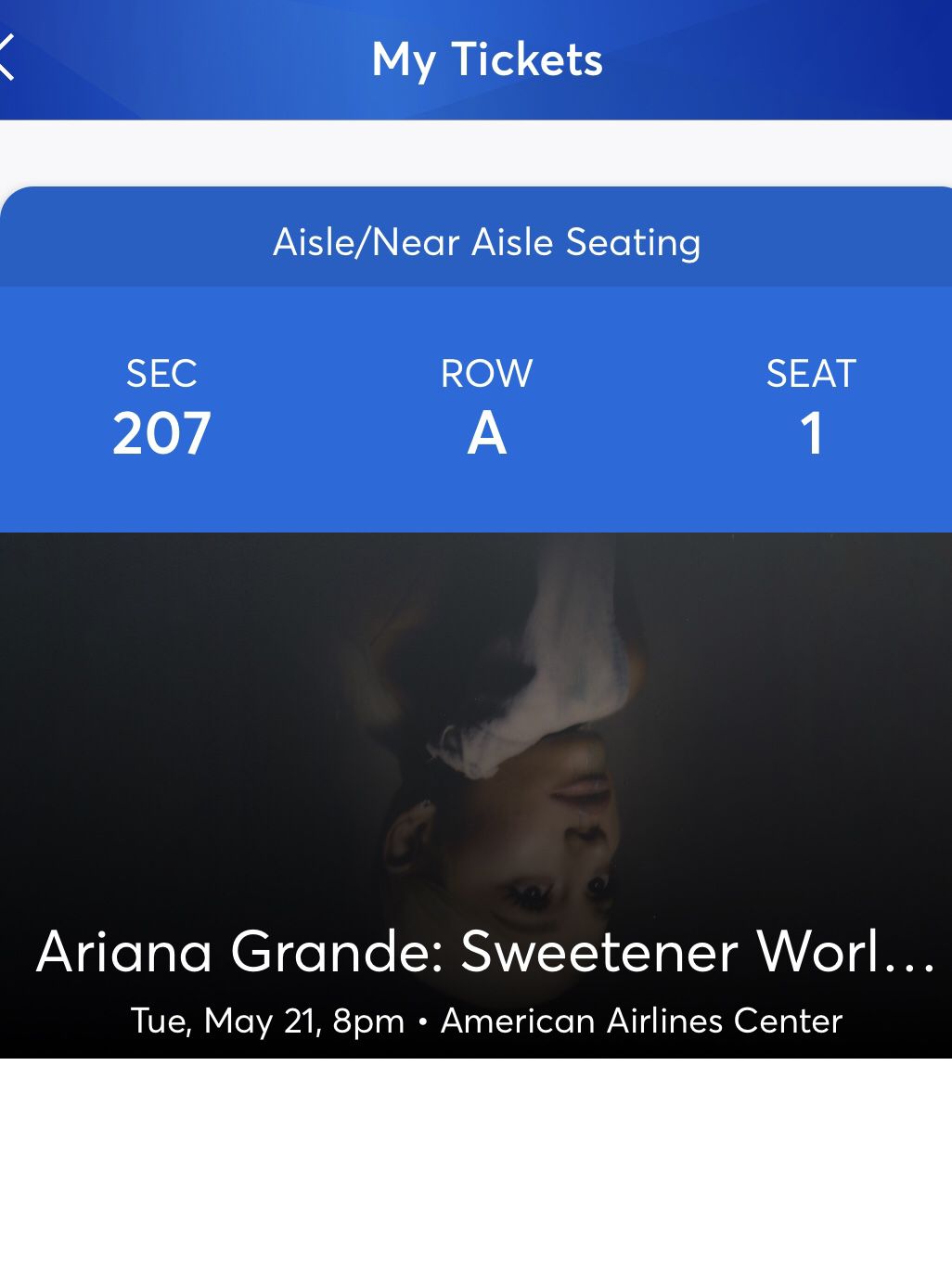Ariana grande 2 tickets