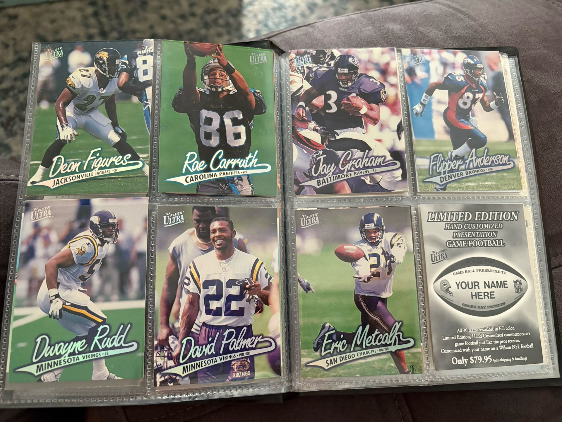 Vintage 90s Sports Collection Football Cards
