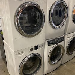 BOSCH XL CAPACITY FRONT LOAD WASHER & DRYER SET WARRANTY ATTACHMENTS DELIVERY 