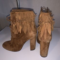 Aquazzura Suede Fringe Boot