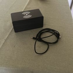 Alarm Clock Wireless Phone Charger + Cable