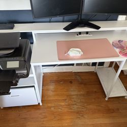 Computer Desk - White