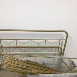Stylish Gold Metal Bed Frame - Full Size