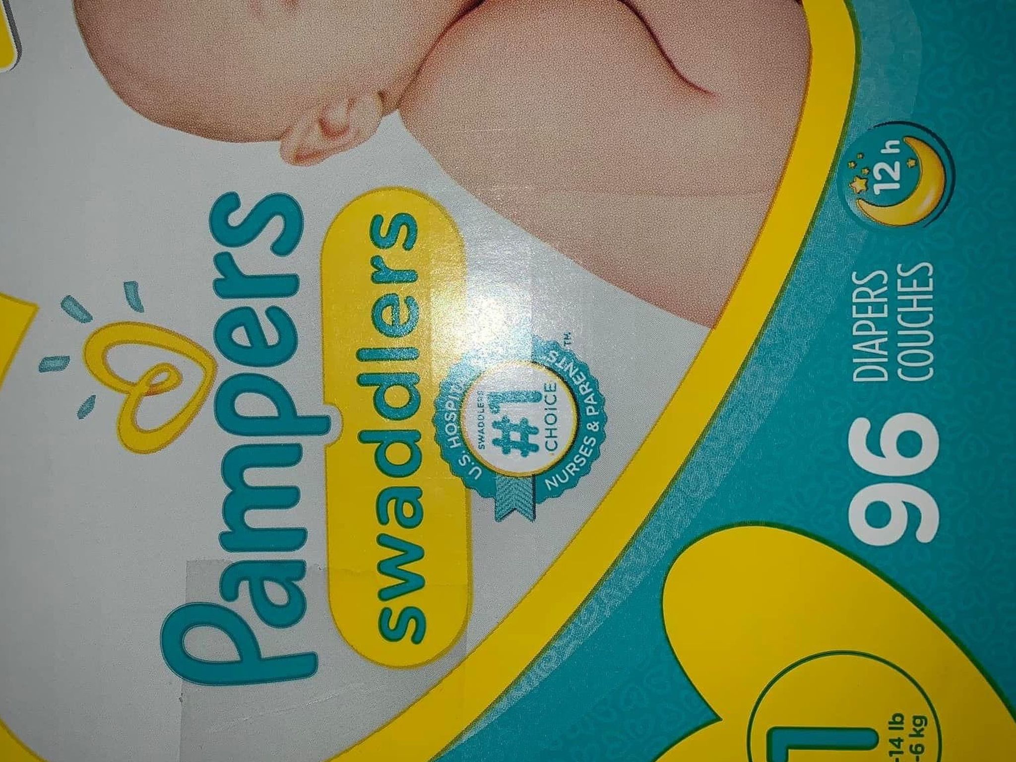 Pampers diapers Swaddlers size 1 Pañales