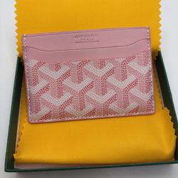 Pink Goyard Cardholder 