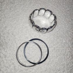 3 BRACELETS STRETCH & BANGLE