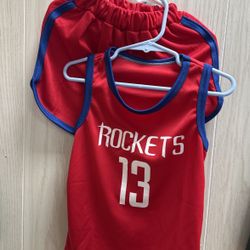 Toddler Houston Rockets Jersey Set Size 18-24 Months #13 HARDEN 