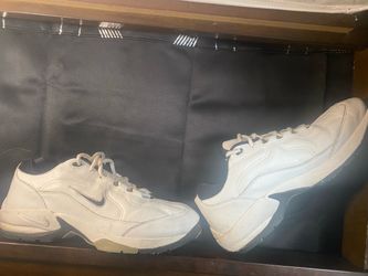 Nike White Leather Low-Top Sneakers
