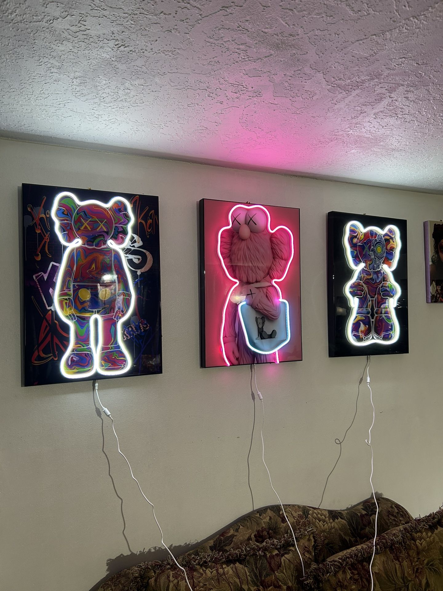 Neon Wall Art Kaws