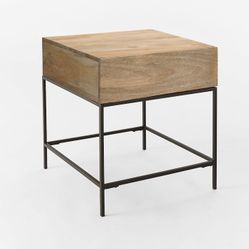 West Elm Industrial Storage Side Table 