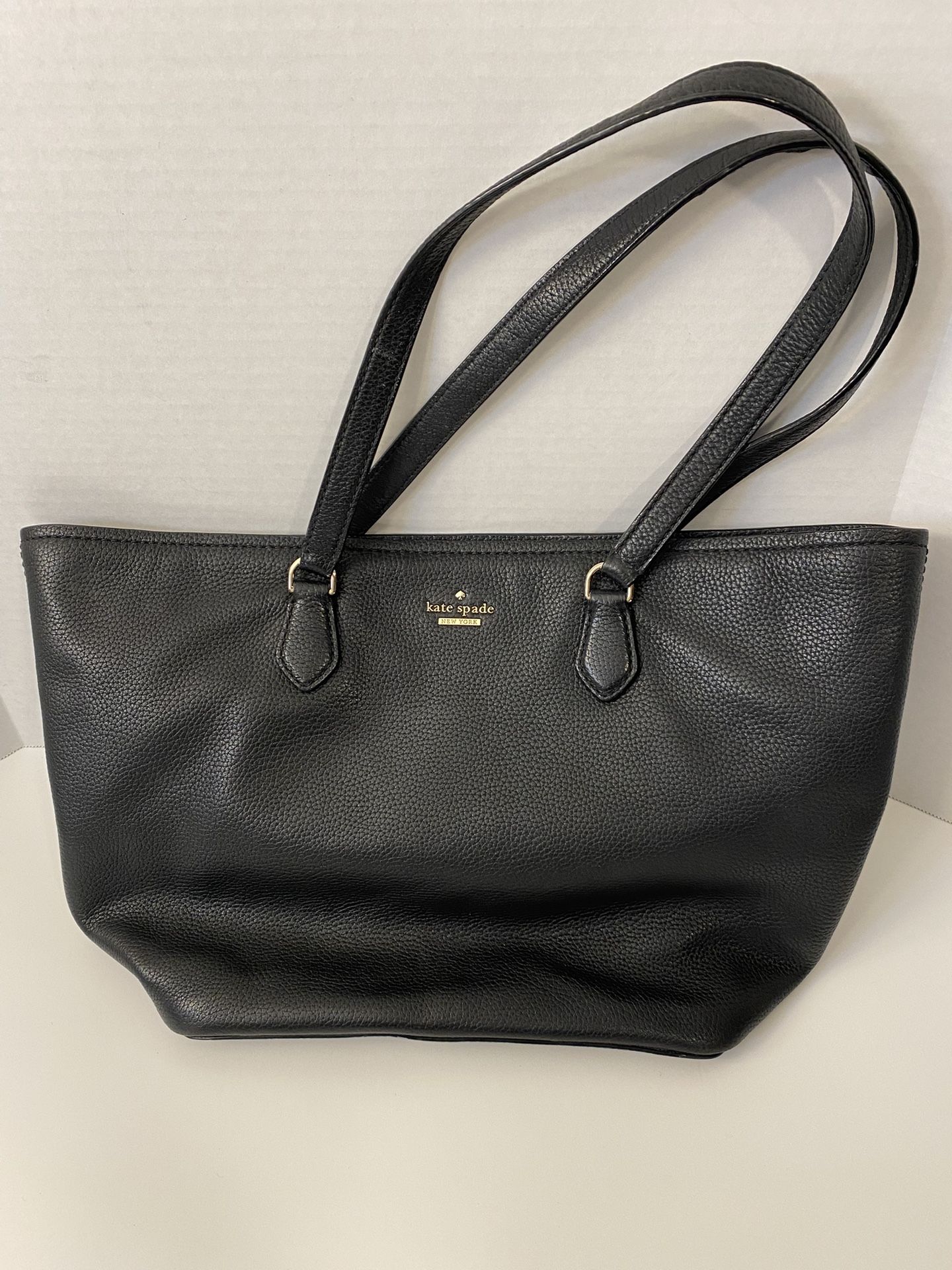 Kate Spade New York Jackson Street Tote Pebbled Black Leather Handbag