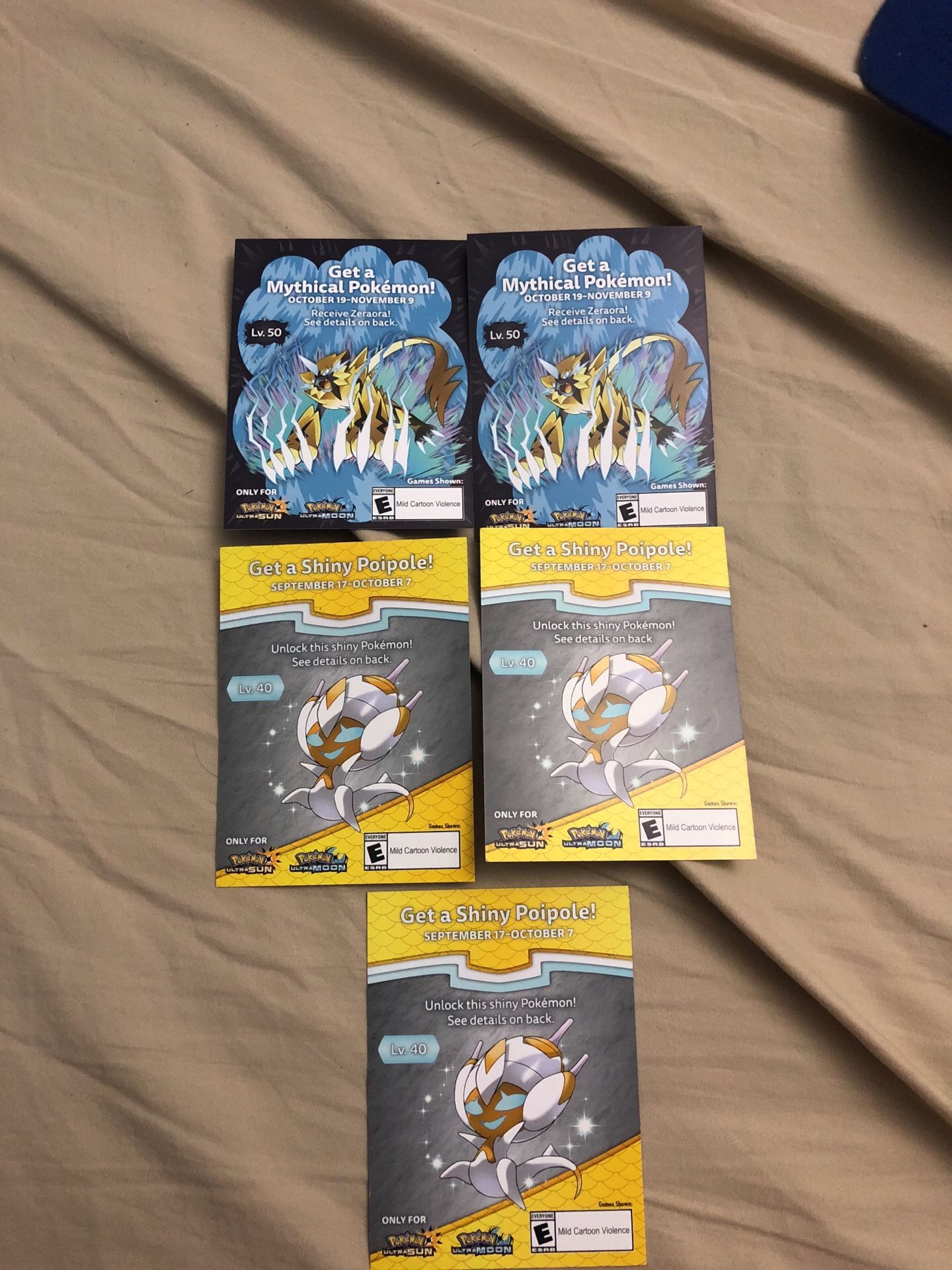 Unused Pokémon codes for Zeraora and Shiny Poipole