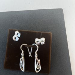 Elegant Pure Silver Earrings (new)