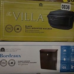Lot Of (2) Wall Mount Mail Boxes, Brand New