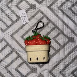 Strawberry hand sanitizer holder