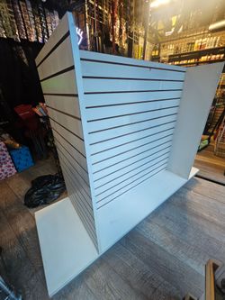 White Slatwall Display Unit