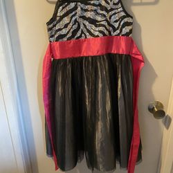 Black And Pink Dress 